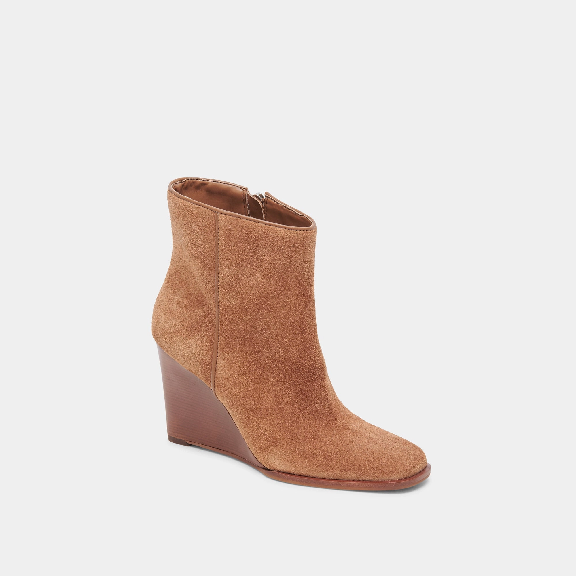 Susann Wide Booties Chestnut Suede Purely You