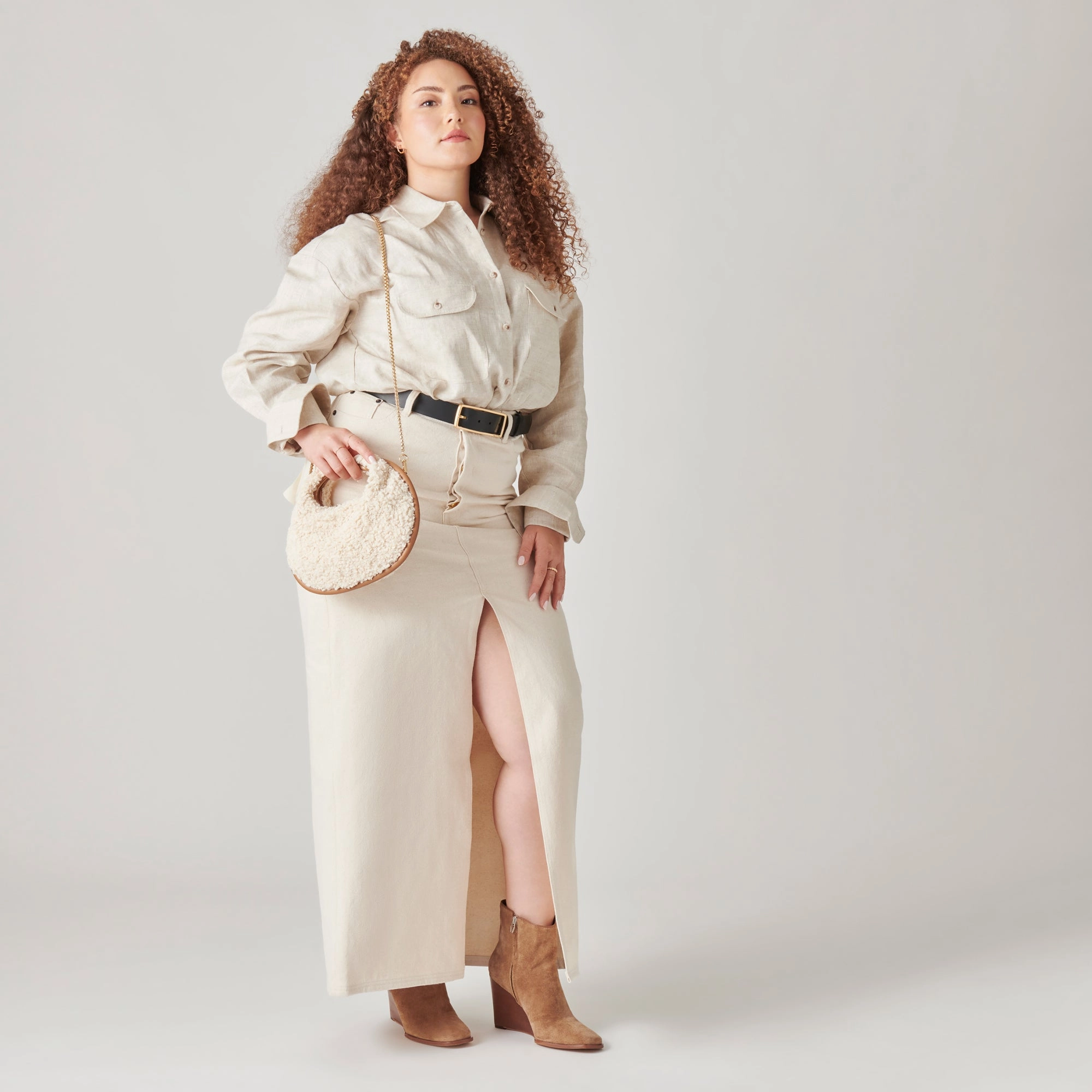 Anytime Fit Easy Fit System Susann Wide Booties Chestnut Suede