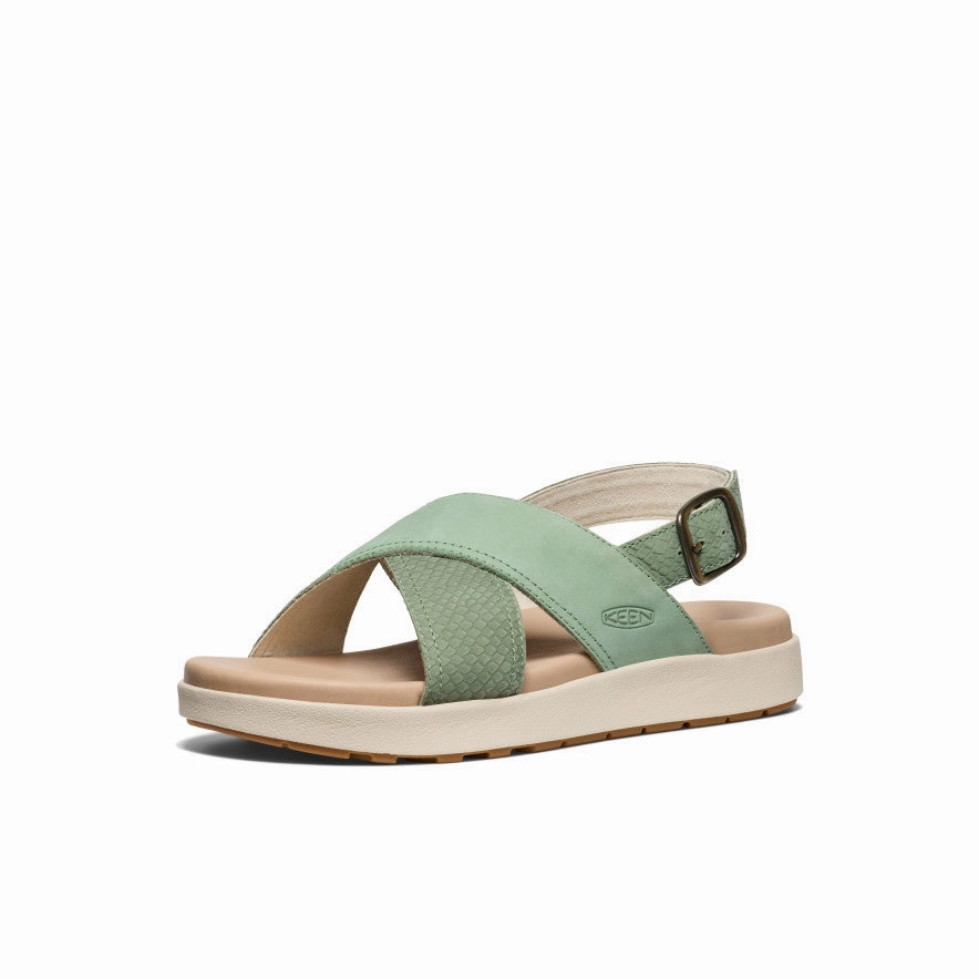 Women'S Elle Luxe Cross Strap Sandal  |  Granite Green/Granite Green Purpose-Led Lifestyle Modular
