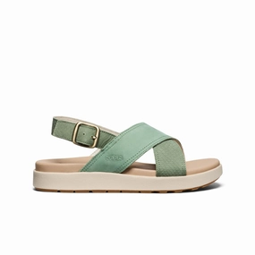Gear For Today Modular Wear Women'S Elle Luxe Cross Strap Sandal  |  Granite Green/Granite Green