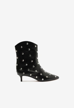 Maryann Leather Bootie Tailored For Life Style Forward