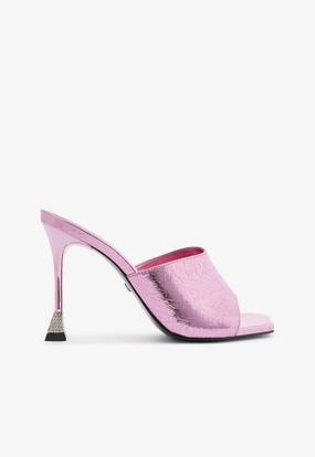 Mobility Made Easy Nattie Metallic Leather Sandal