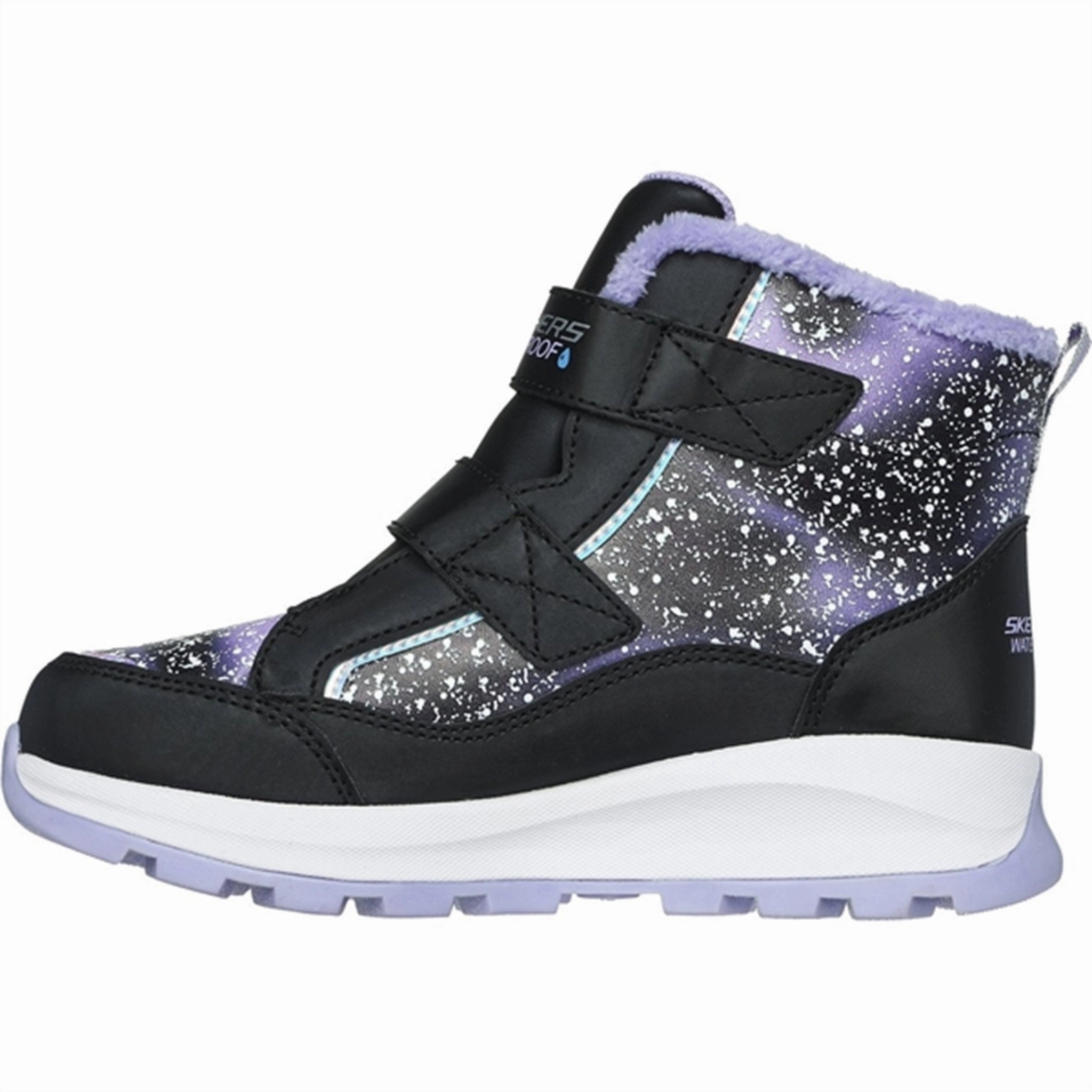 Refined Presence Skechers Girls Storm Blazer Waterproof Boots Black Lavender