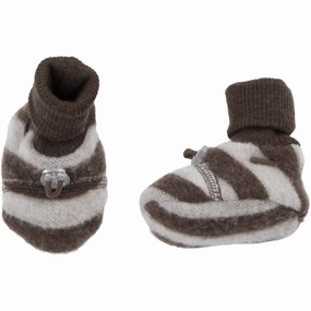 Joha Wool Brown Slippers 2-Layered Form-Focused