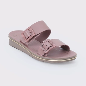Women'S Buckled Slippers Bold And Clean Motion-Driven Wear