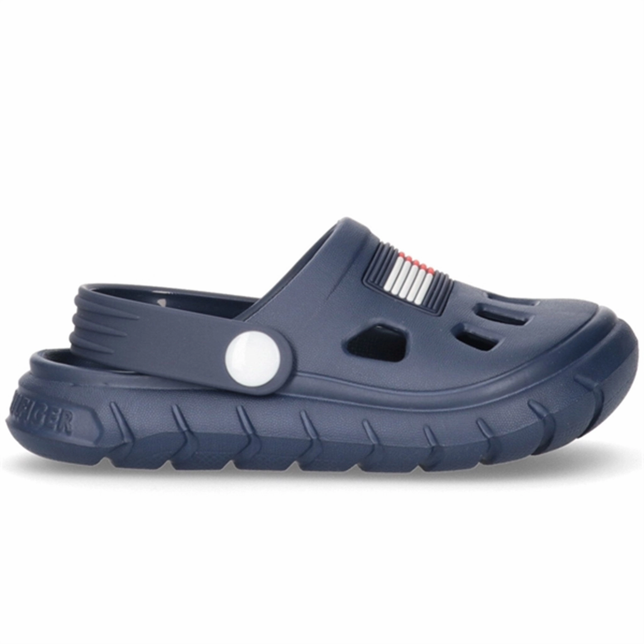 Grounded Luxury Tommy Hilfiger Flag Comfy Sandal Blue