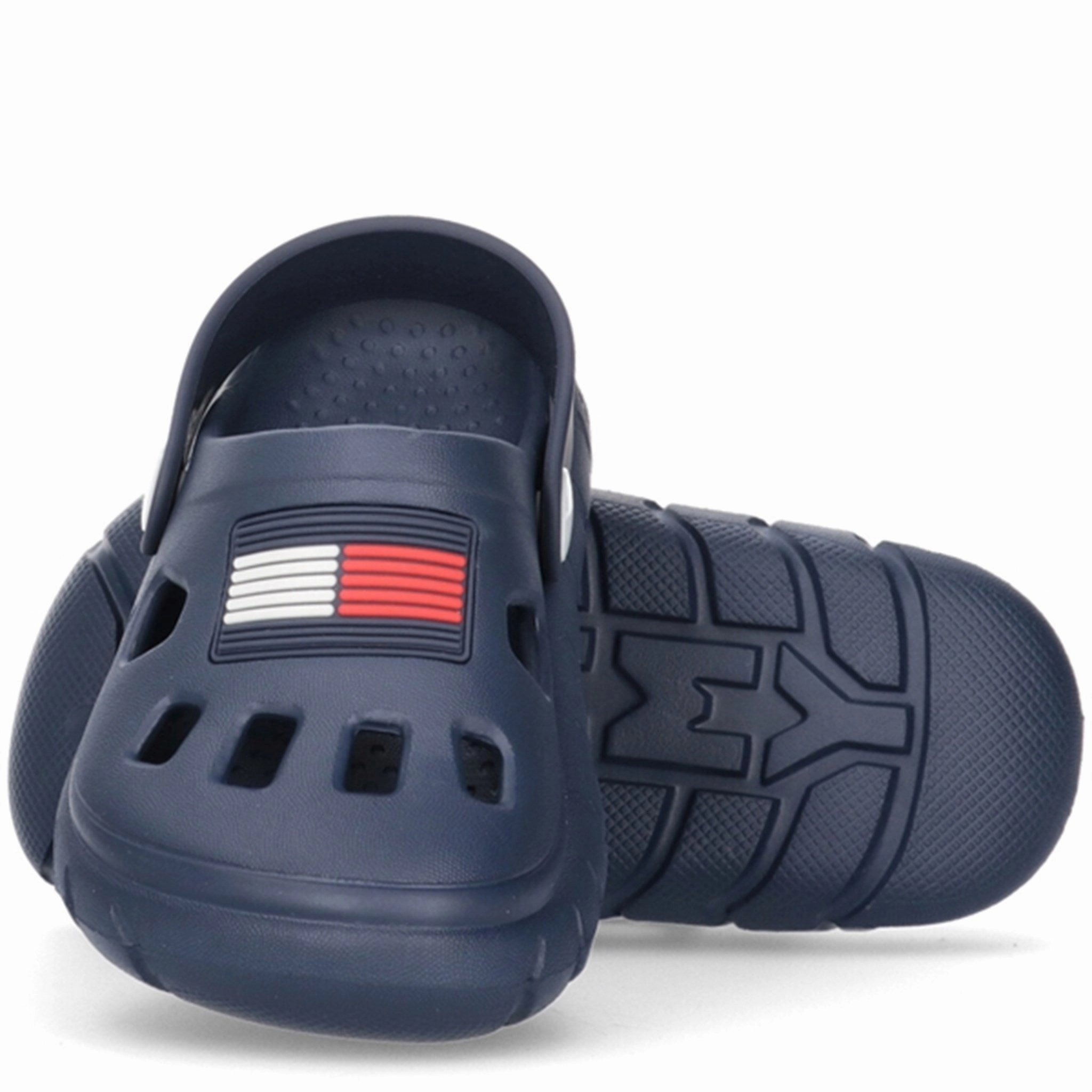 Tommy Hilfiger Flag Comfy Sandal Blue Wear With Intent Refined Tone