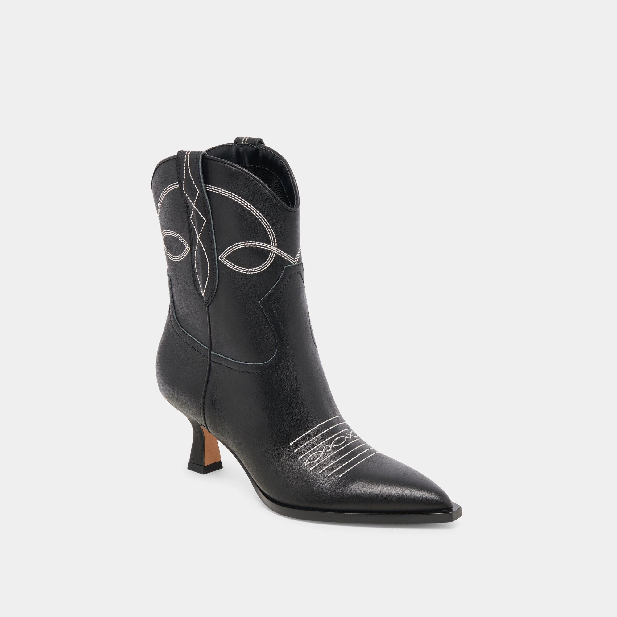 Angel Booties Black White Leather Flow With Confidence Shape Your Day