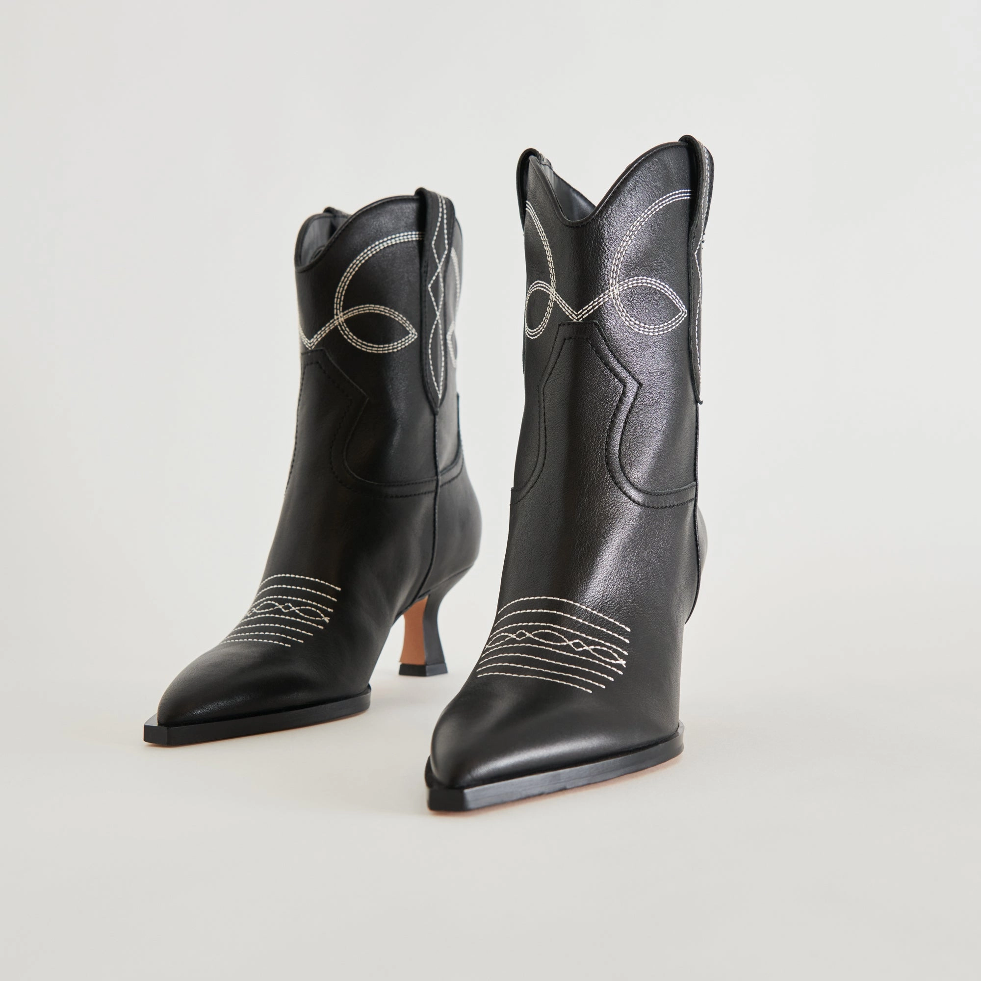 Future-Ease Shift Into Ease Angel Booties Black White Leather