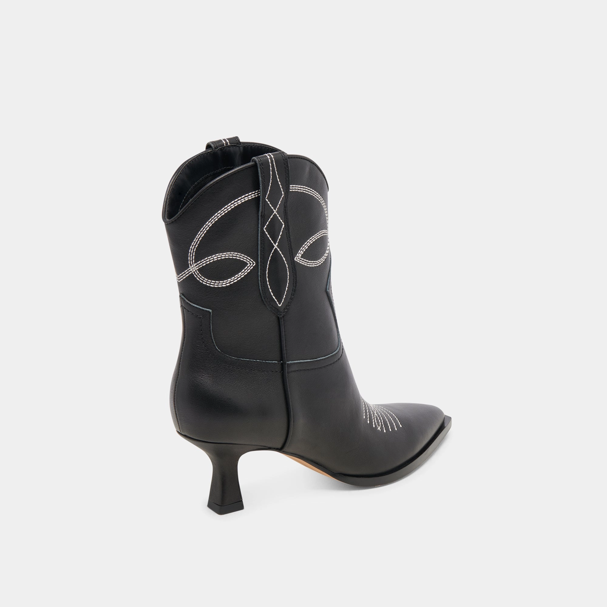 Angel Booties Black White Leather Clean Energy Seamless Outfit