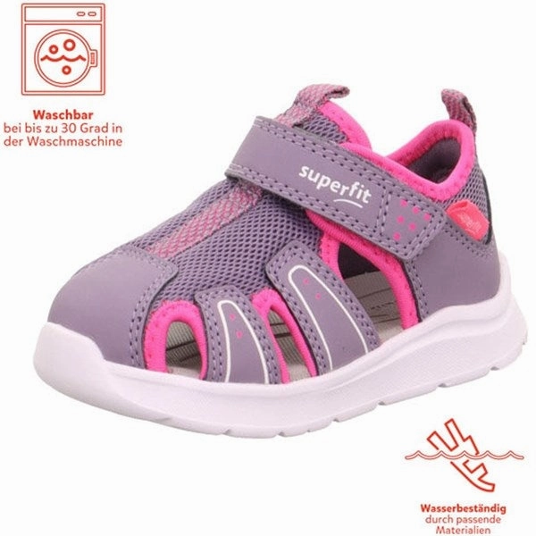 Superfit Wave Sandals Lila/Pink Adapt To Flow Your Flow Wear