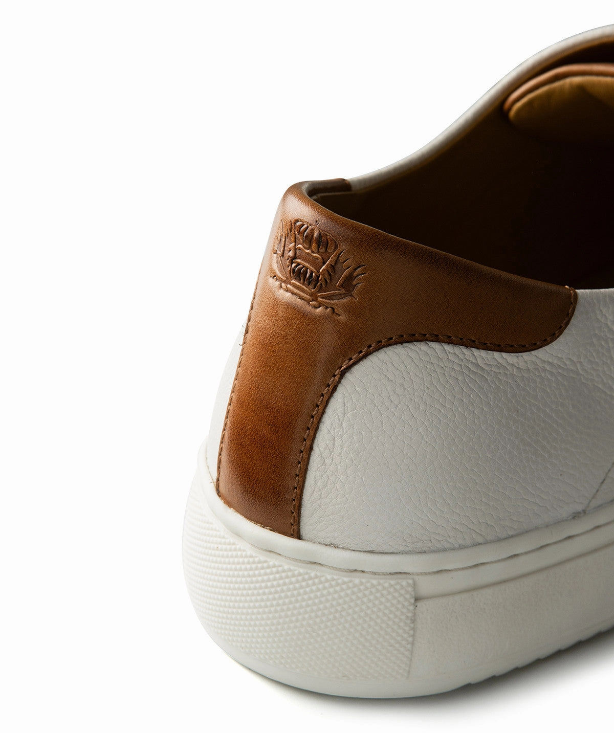 Murphy Grained White Sneakers Subtle Impact
