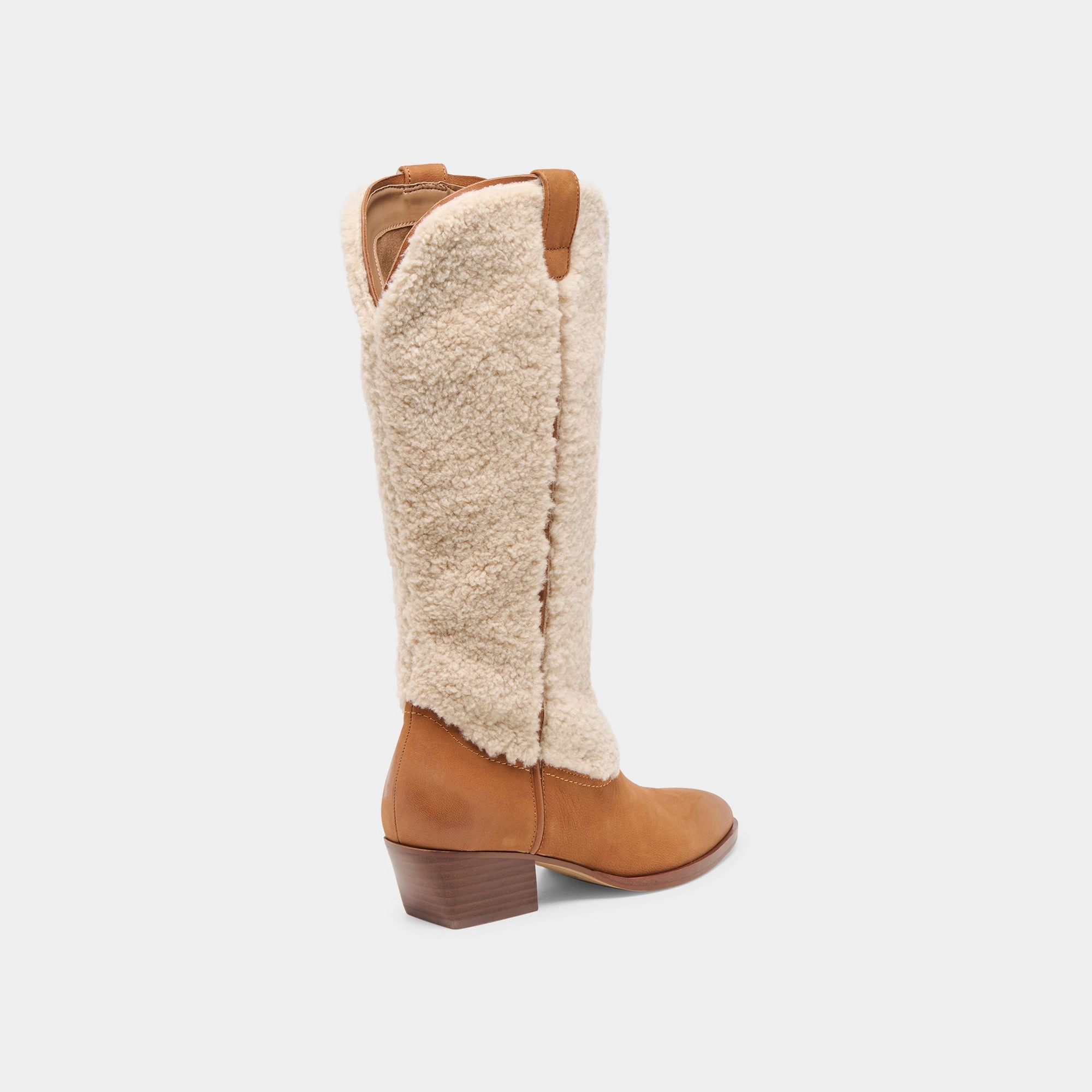 Mykel Plush Boots Caramel Nubuck Multi-Wear Outfit Bold Harmony