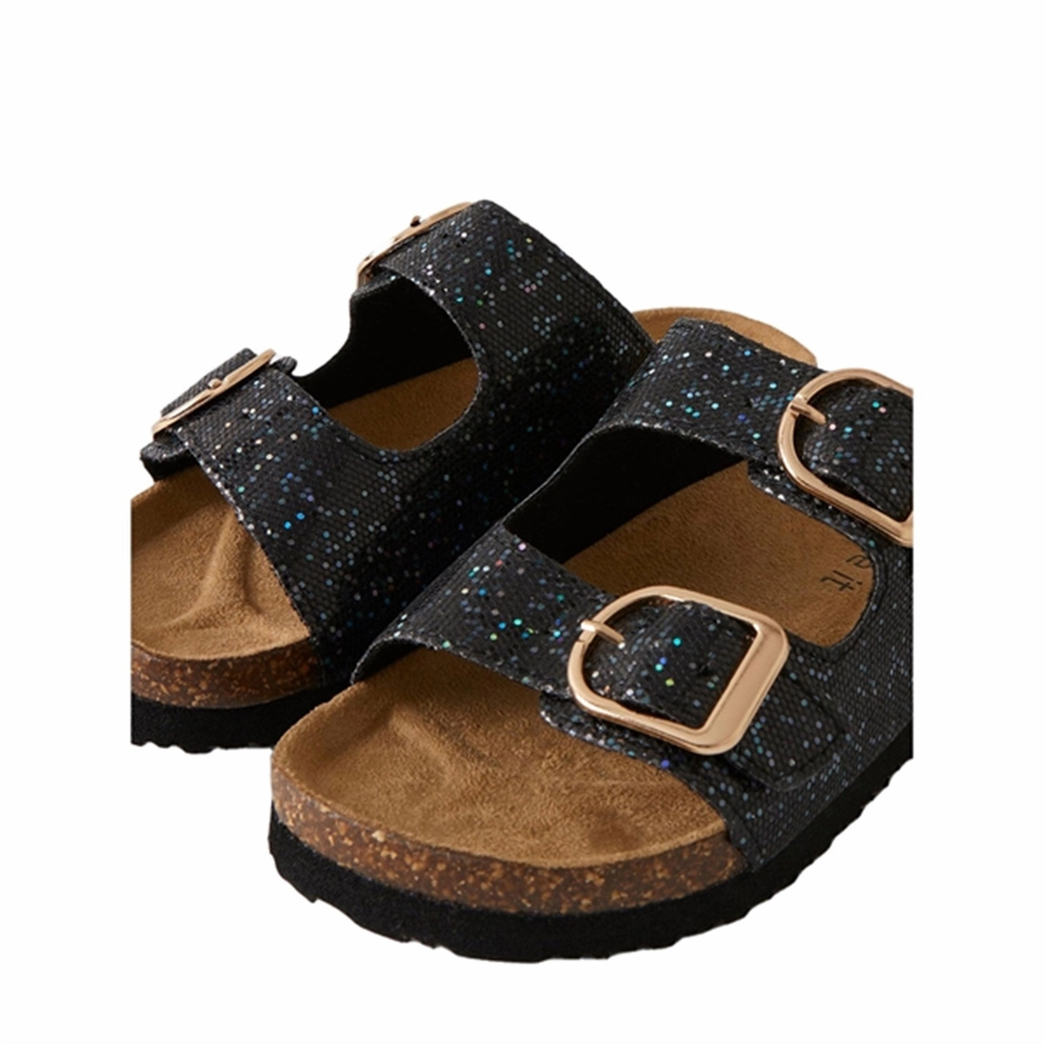 Move-Fit Name It Black Flora Sandal Noos