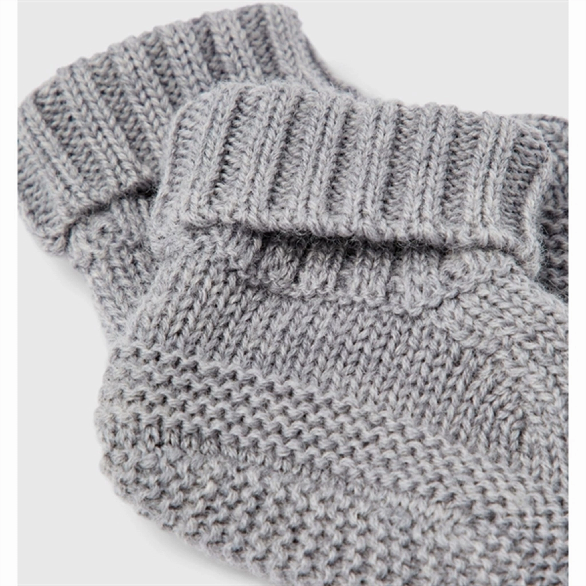 Comfort Refined Name It Grey Melange Runi Wool Knit Slippers
