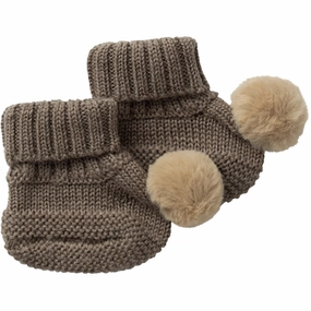 Name It Walnut Wrilla Wool Knit Slippers With Dot The Feel Factor