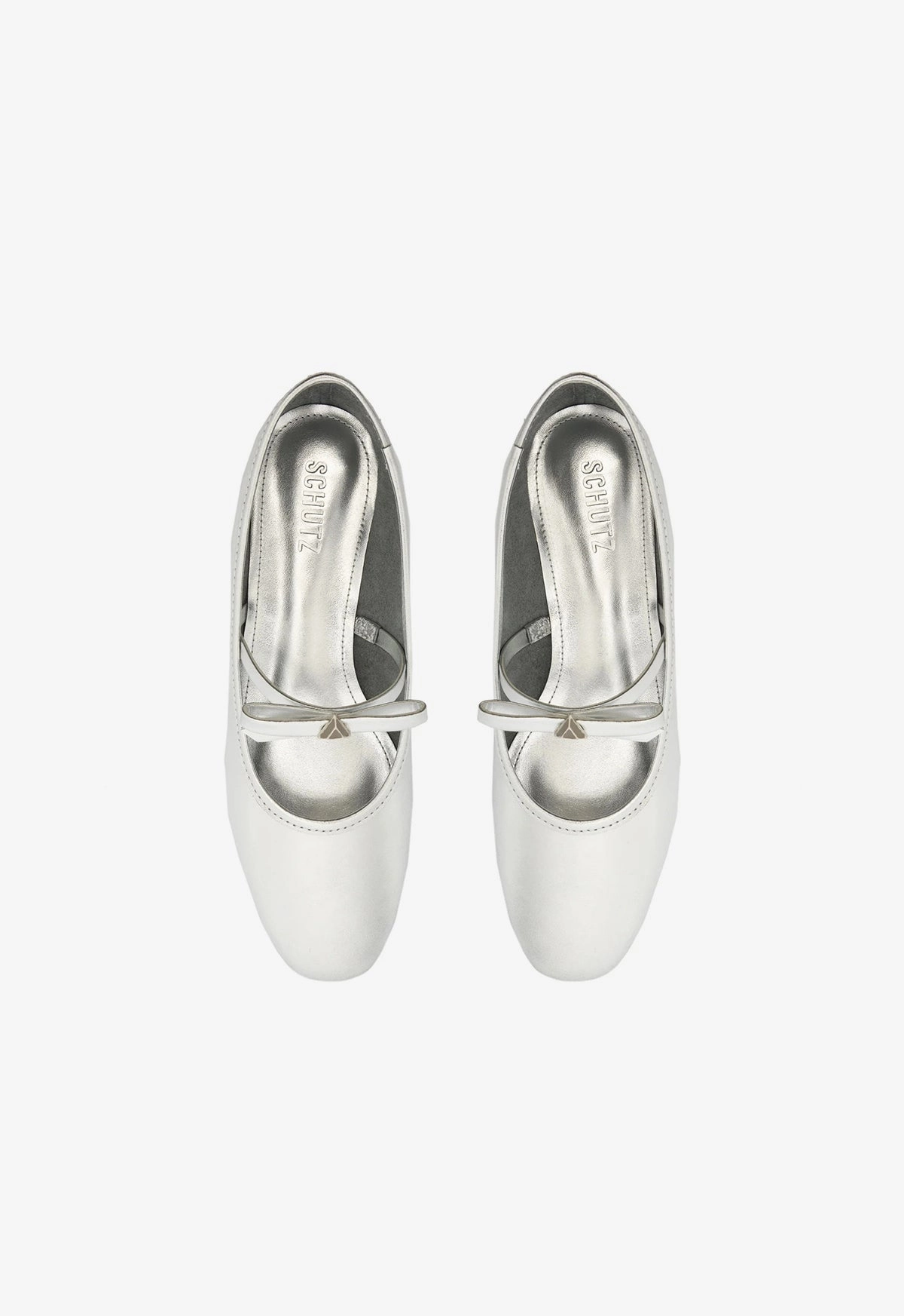 Live-Core Function-First Fit Nancy Metallic Leather Flat