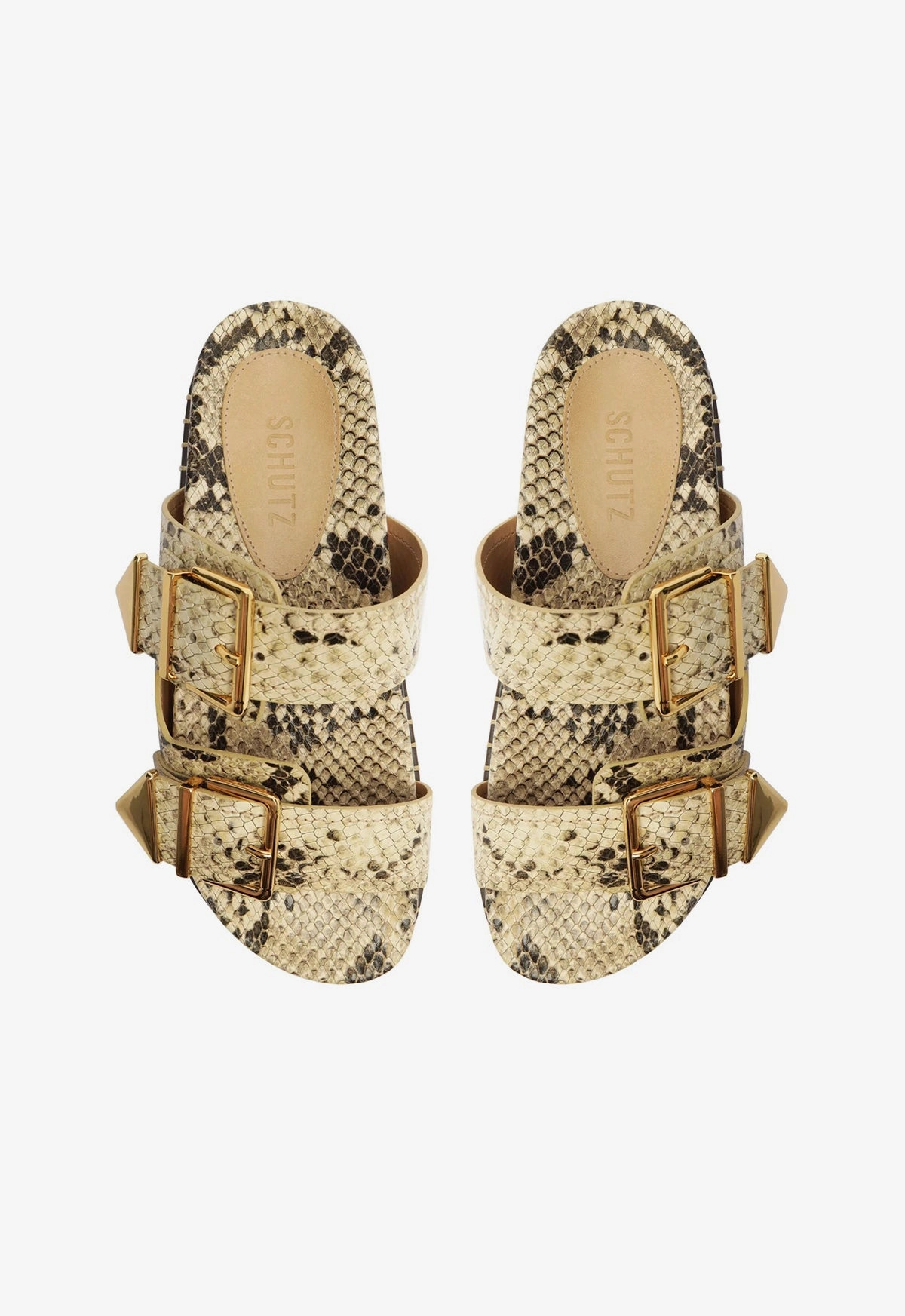 Naomi Sporty Snake-Embossed Leather Sandal Designed To Shift Move With Purpose