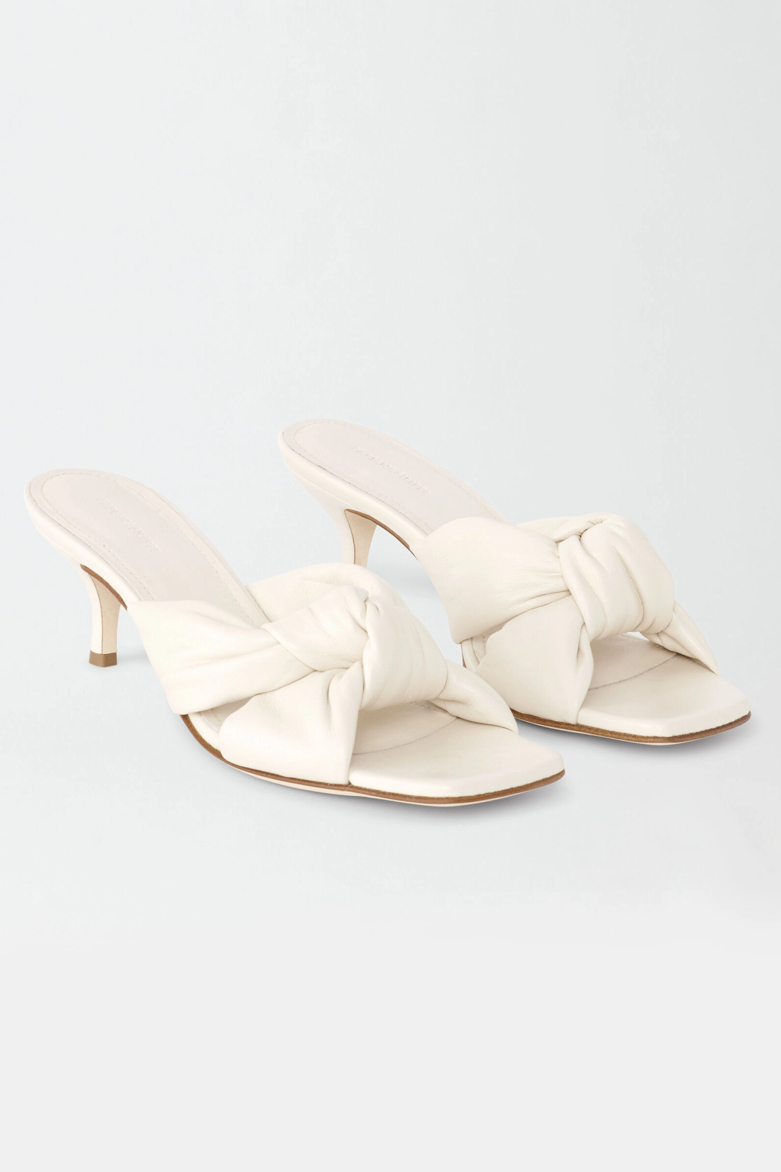 Clean-Forward Nappa Leather Slip On Sandal In Burro