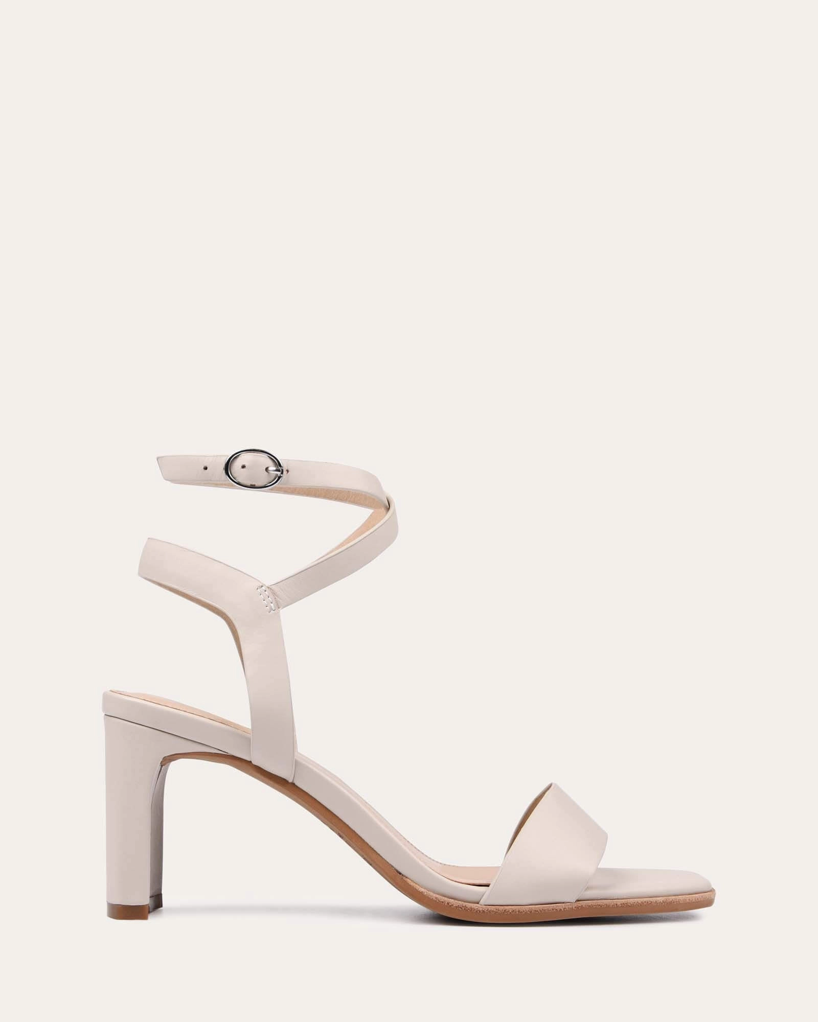 Smooth Layers Adapt Daily Natsu Mid Heel Sandals Bone Leather