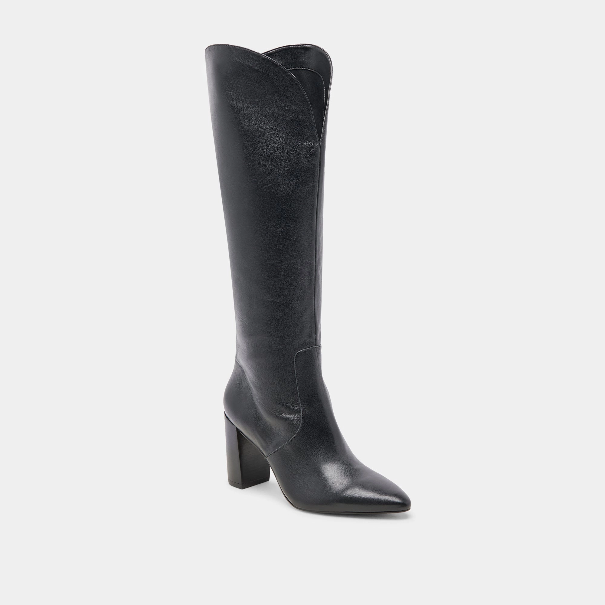 Nedi Boots Black Leather Subtle Tone