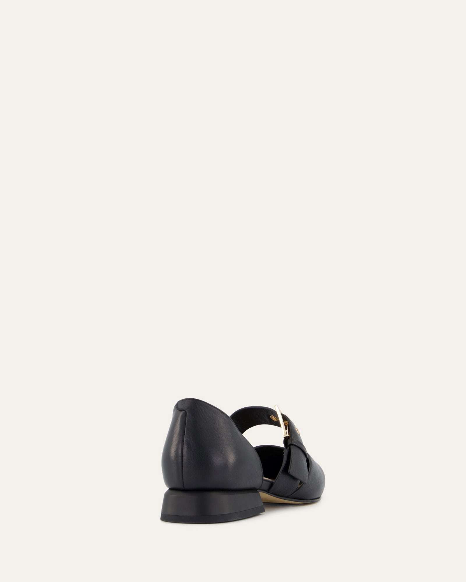 Neela Dress Flats Black Leather Go-Mode Fit