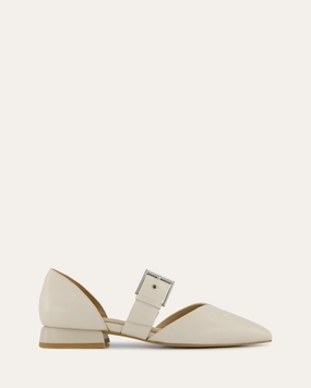 Neela Dress Flats Off White Leather Style Without Noise
