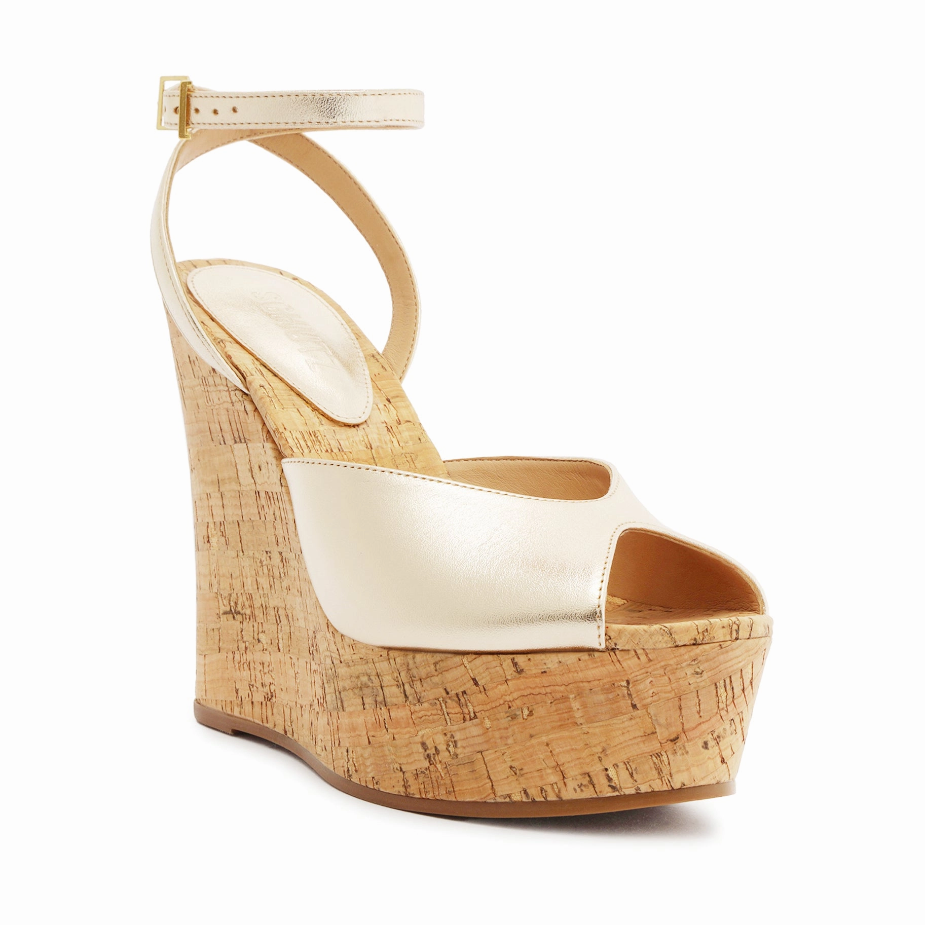 Neith Metallic Leather Sandal Designed To Flex