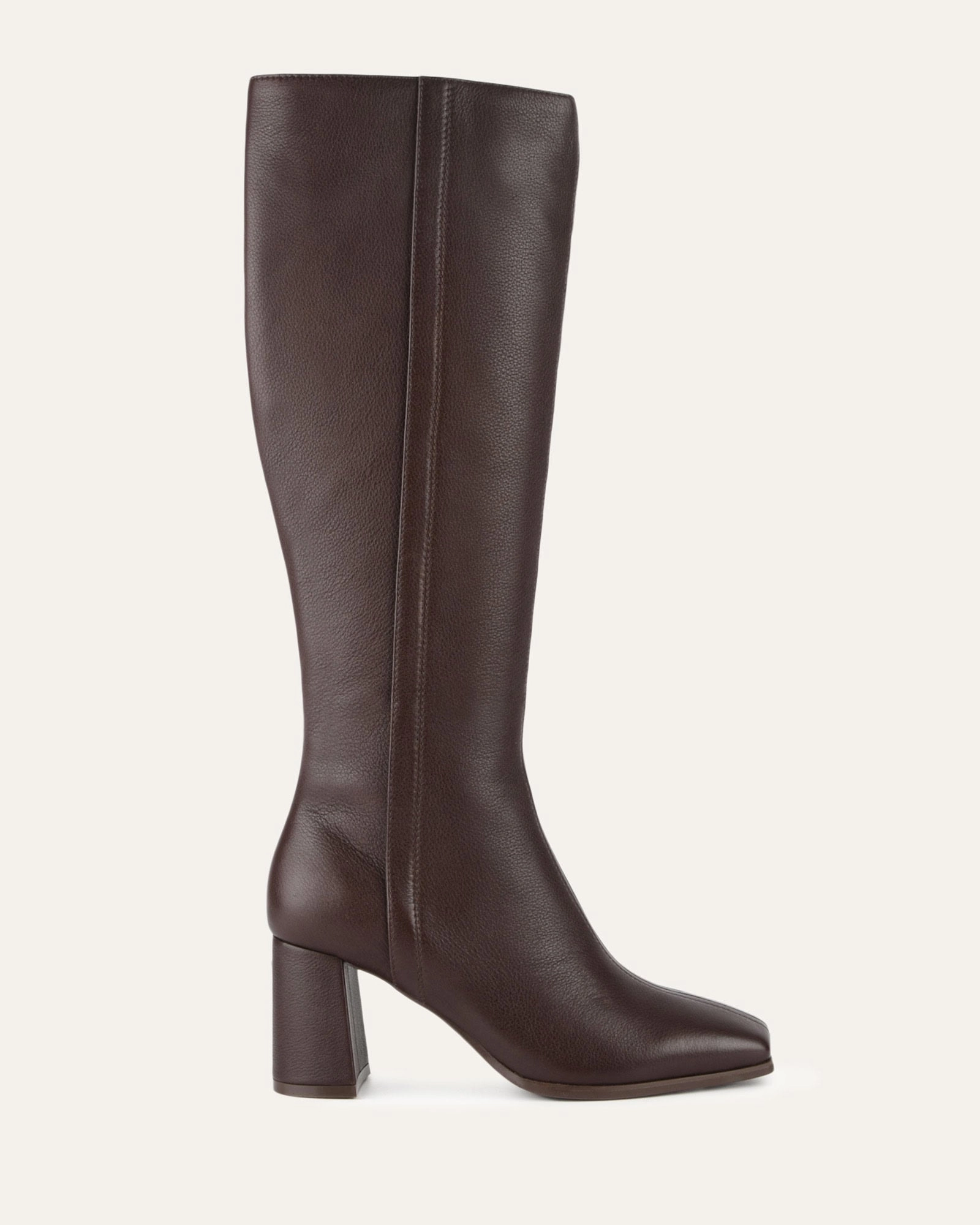 Nellie Knee Boots Bitter Choc Leather Pure Motion Balanced Design