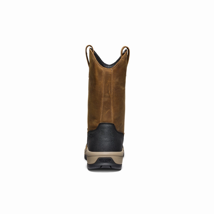 Ease Engineered Daily Build Men'S Evanston Pull-On Waterproof Boot (Soft Toe)  |  Bison/Black