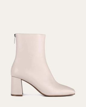 Nevada Mid Ankle Boots Bone Leather Crafted Ease Modern Momentum