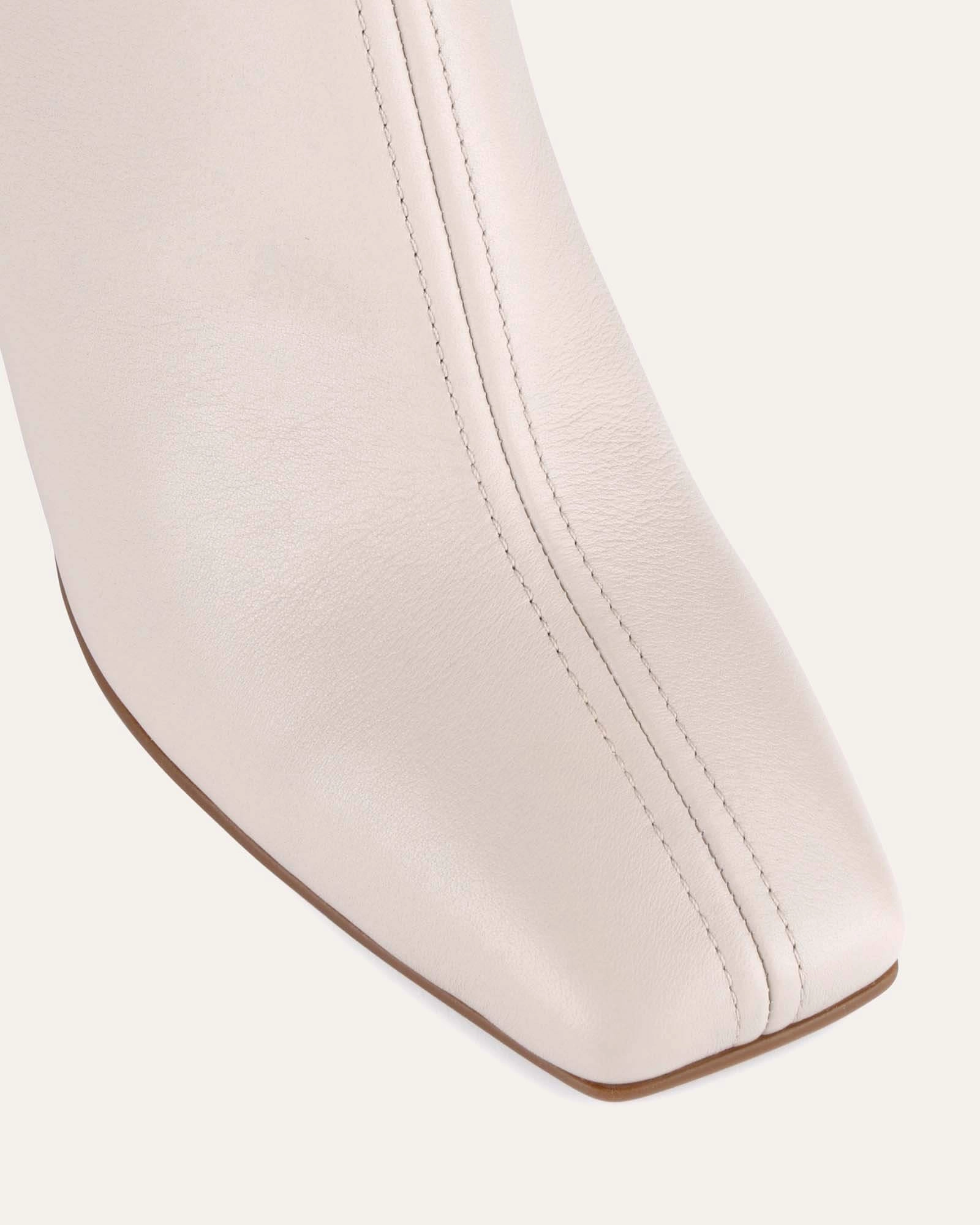 Nevada Mid Ankle Boots Bone Leather The Feel Factor Sleek Routine