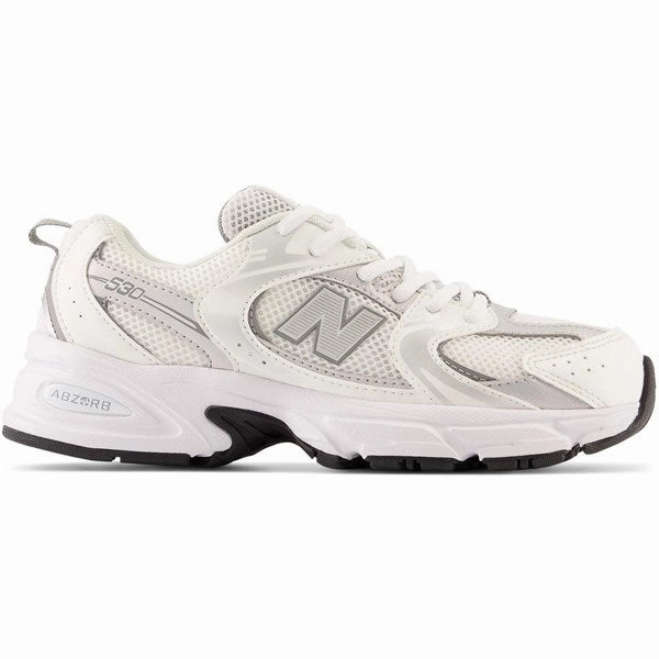New Balance 530 Kids Grade White Streamlined Look