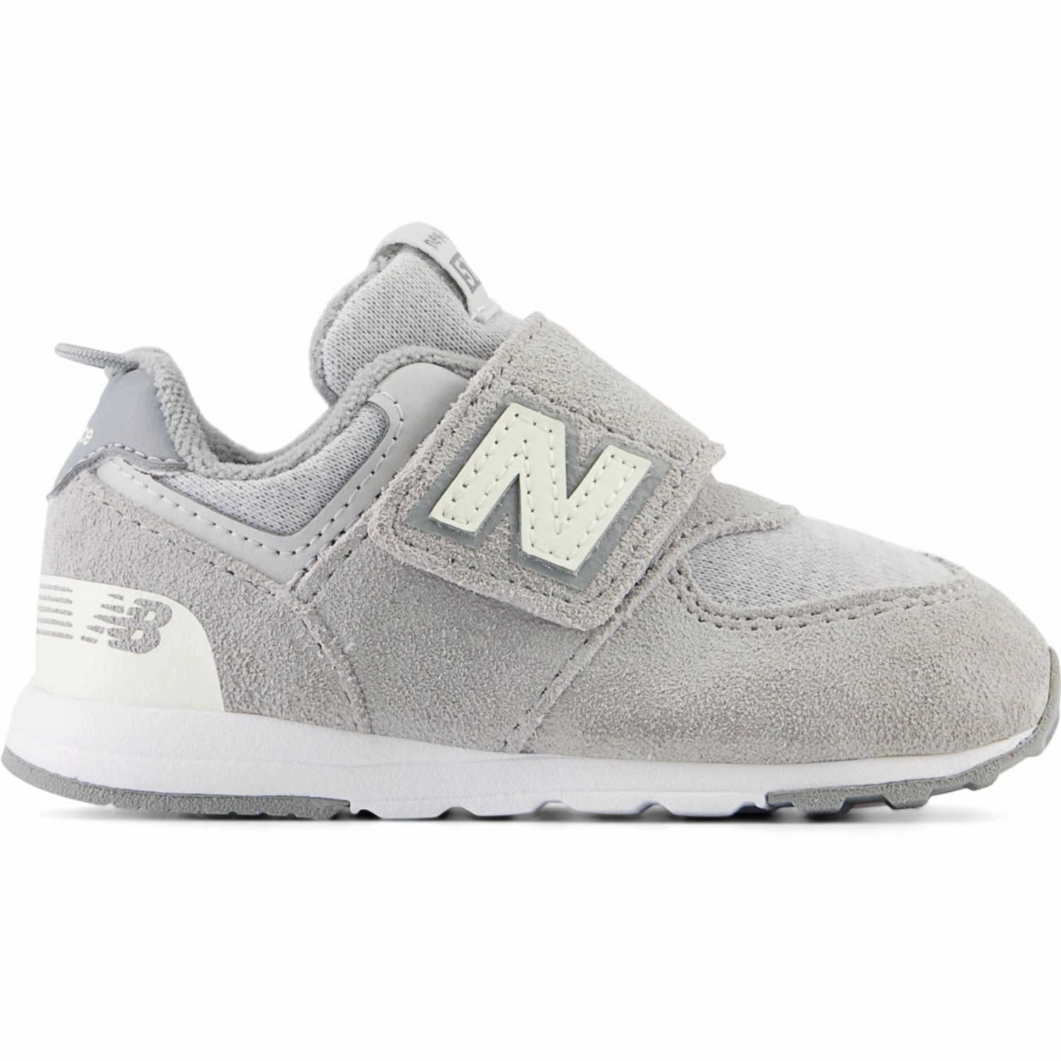 New Balance 574 New-B Hook & Loop Sneakers Concrete Easy Polish
