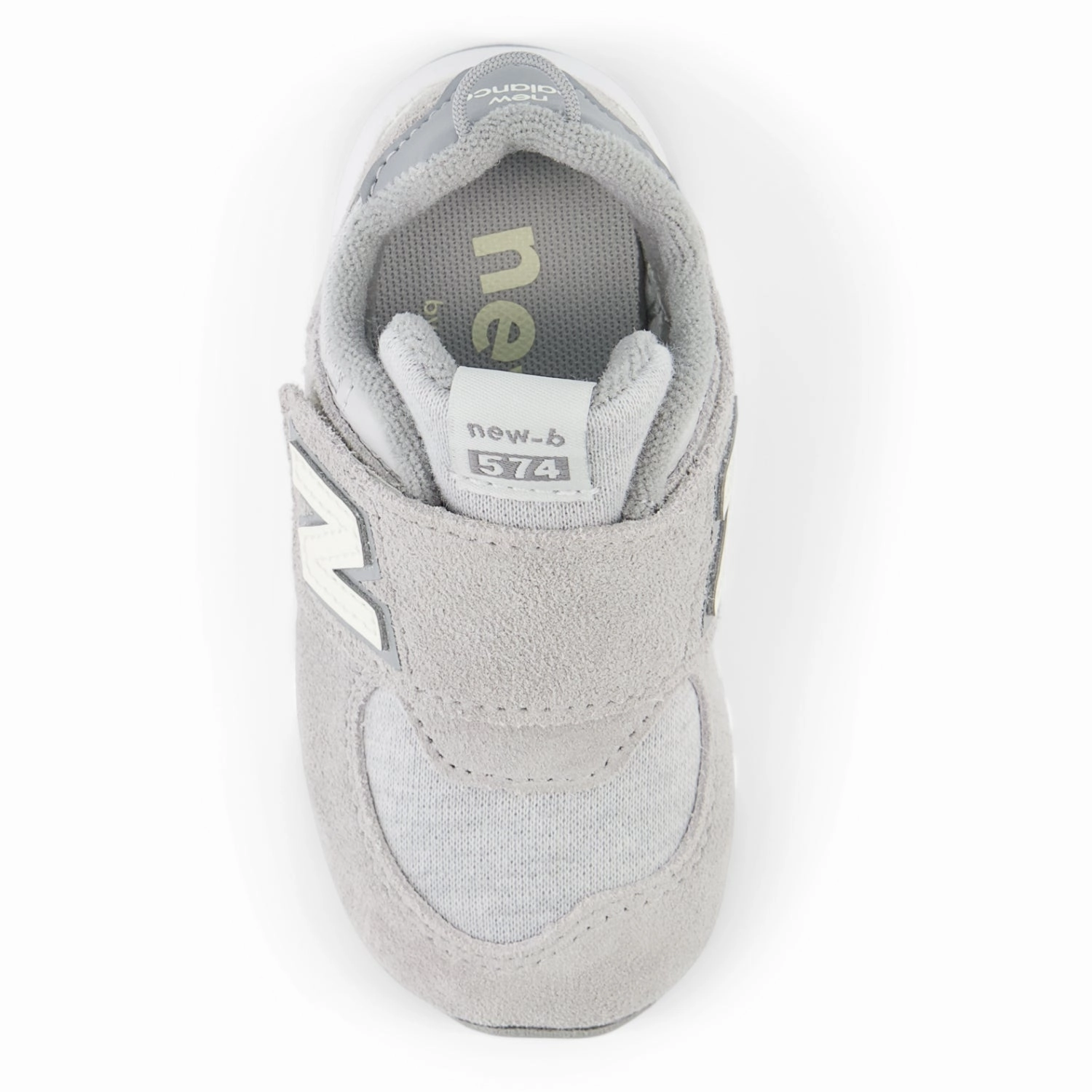 New Balance 574 New-B Hook & Loop Sneakers Concrete Modular Minimalism