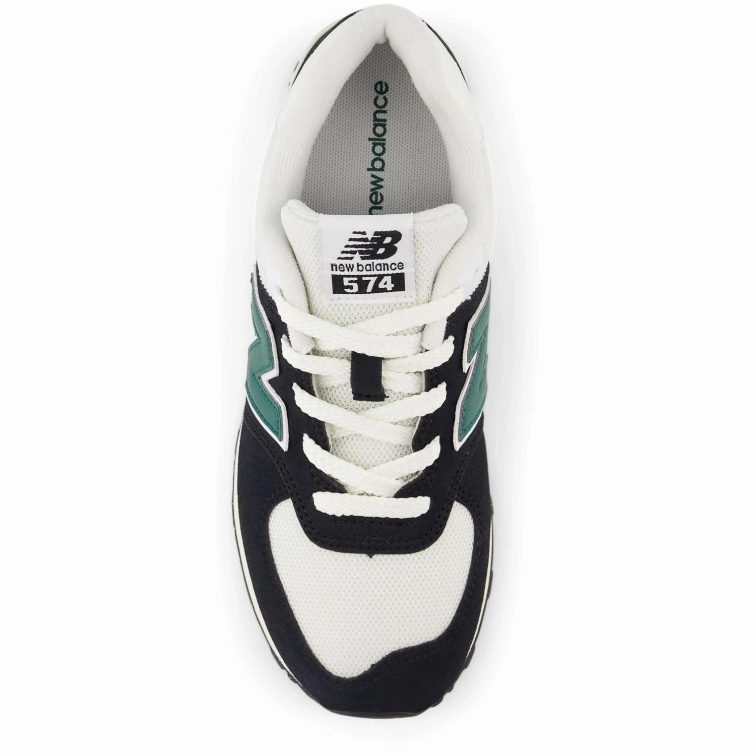 New Balance Black 574 Kids Lace Sneakers Tone-Driven Active Core