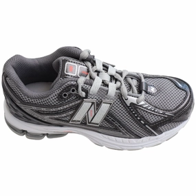New Balance Black Metallic 1906 Kids Lace Sneakers Low-Key Bold Low-Profile Style