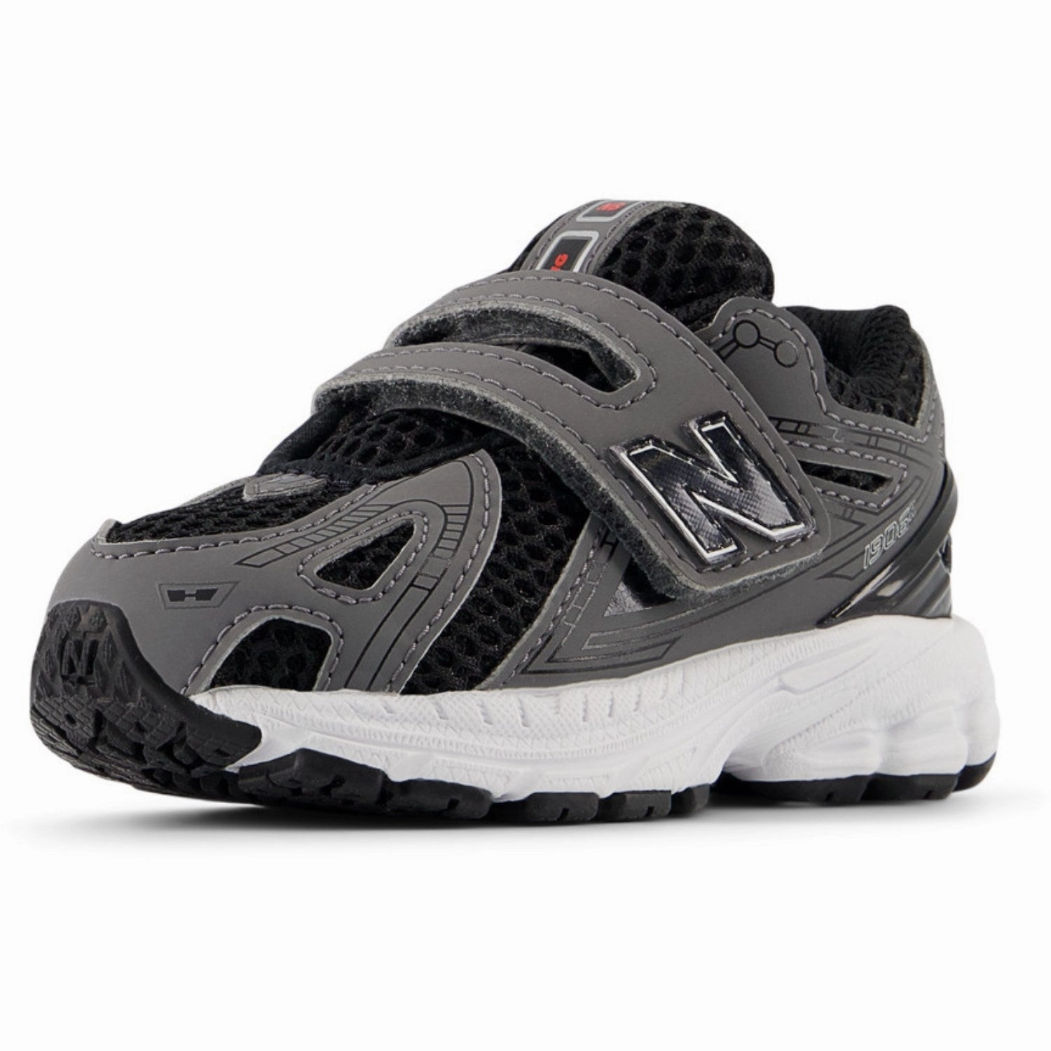 New Balance Black New Balance 1906 Kids Hook & Loop New Wave Fit Quiet Performance