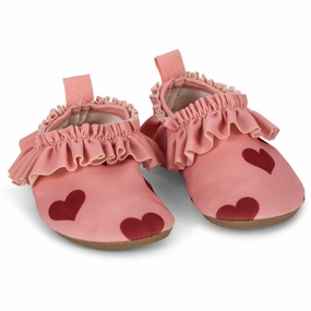 Adaptive Style Iconic Minimalism Konges Sl?Jd Amour Pink Merle Frill Swim Shoes
