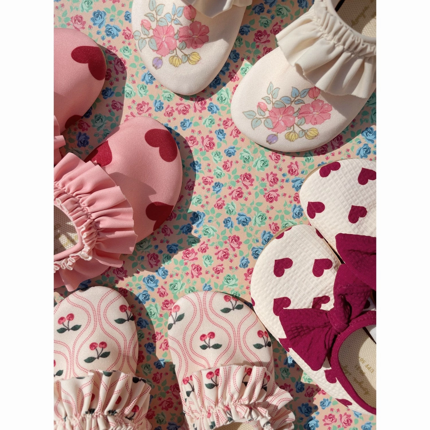 Konges Sl?Jd Amour Pink Merle Frill Swim Shoes Easy Motion City-Flex