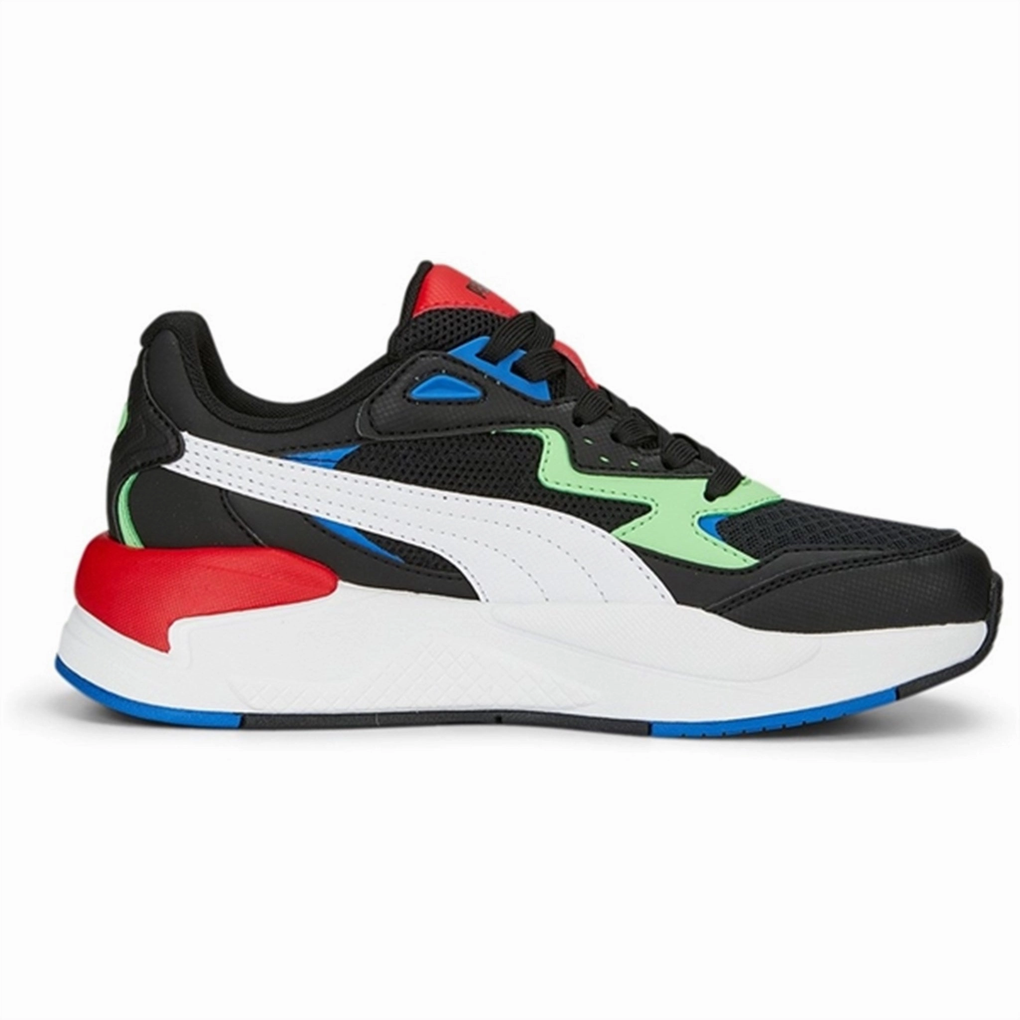 Puma X-Ray Speed Play Jr Black-White-Summer Green Sneakers Fluid Design Movement-Inspired