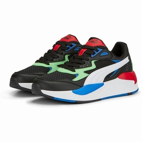 Puma X-Ray Speed Play Jr Black-White-Summer Green Sneakers Quiet City Style No-Fuss Fit