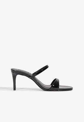 Jessica Mid Mule Patent Sandal Refined Chill Designed To Layer