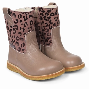 Angulus Tex-Boots W Zipper Rose/Rose Leo Universal Function Effortless Utility