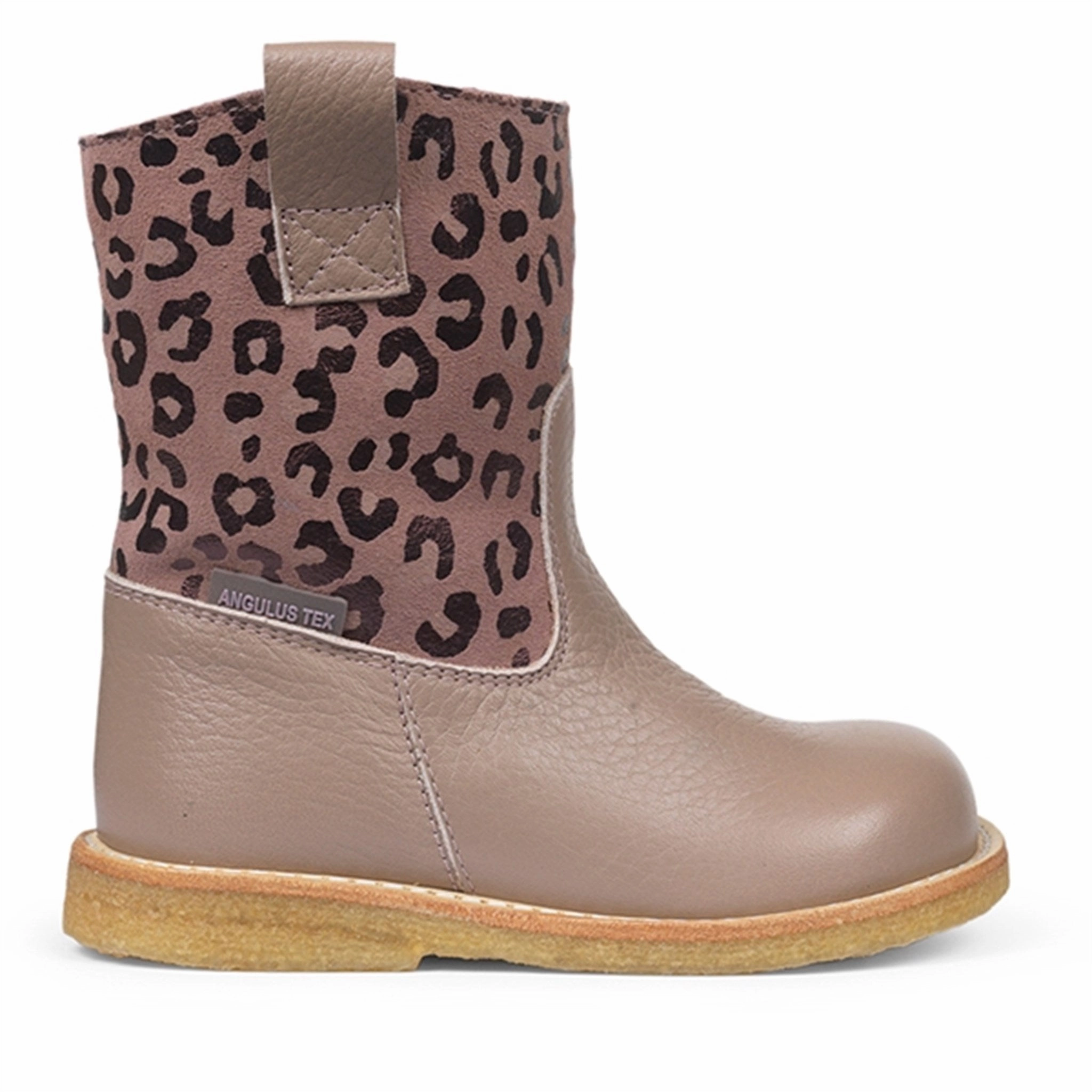 Angulus Tex-Boots W Zipper Rose/Rose Leo Lifestyle Drop