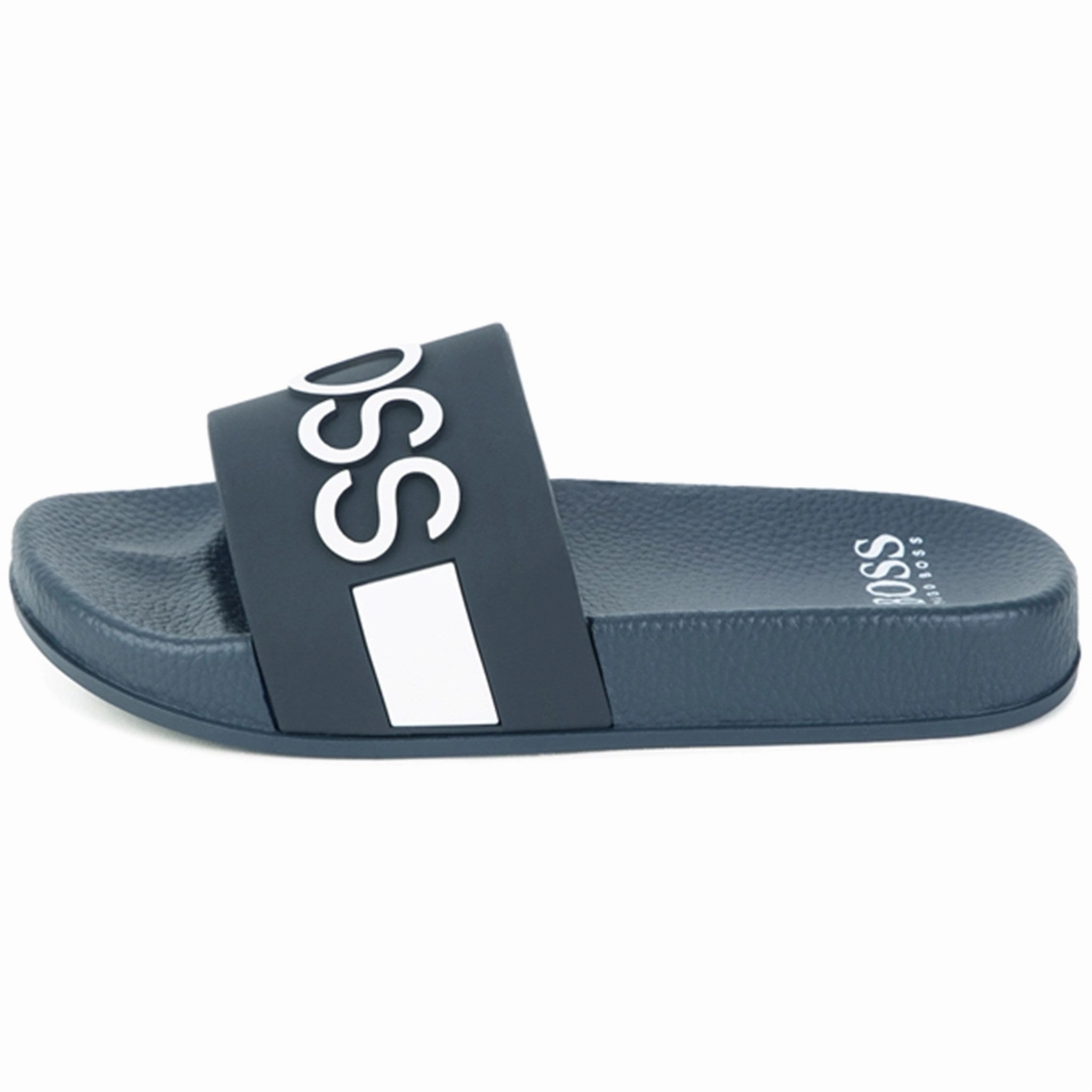 Clean Citywear Movement Architecture Hugo Boss Aqua Slides Navy