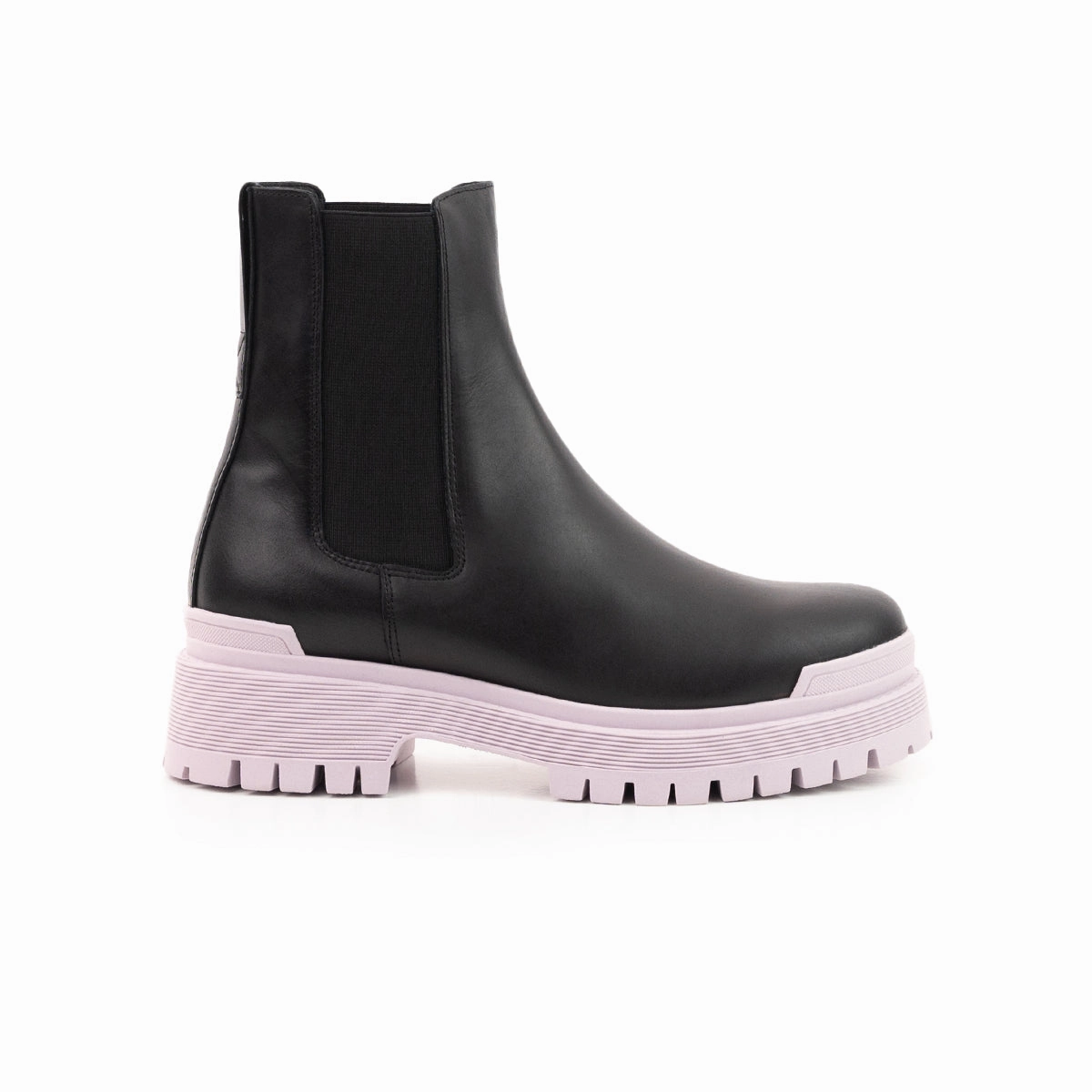 Kirby Black Leather/Lilac Sole City-Layered Structured Freedom