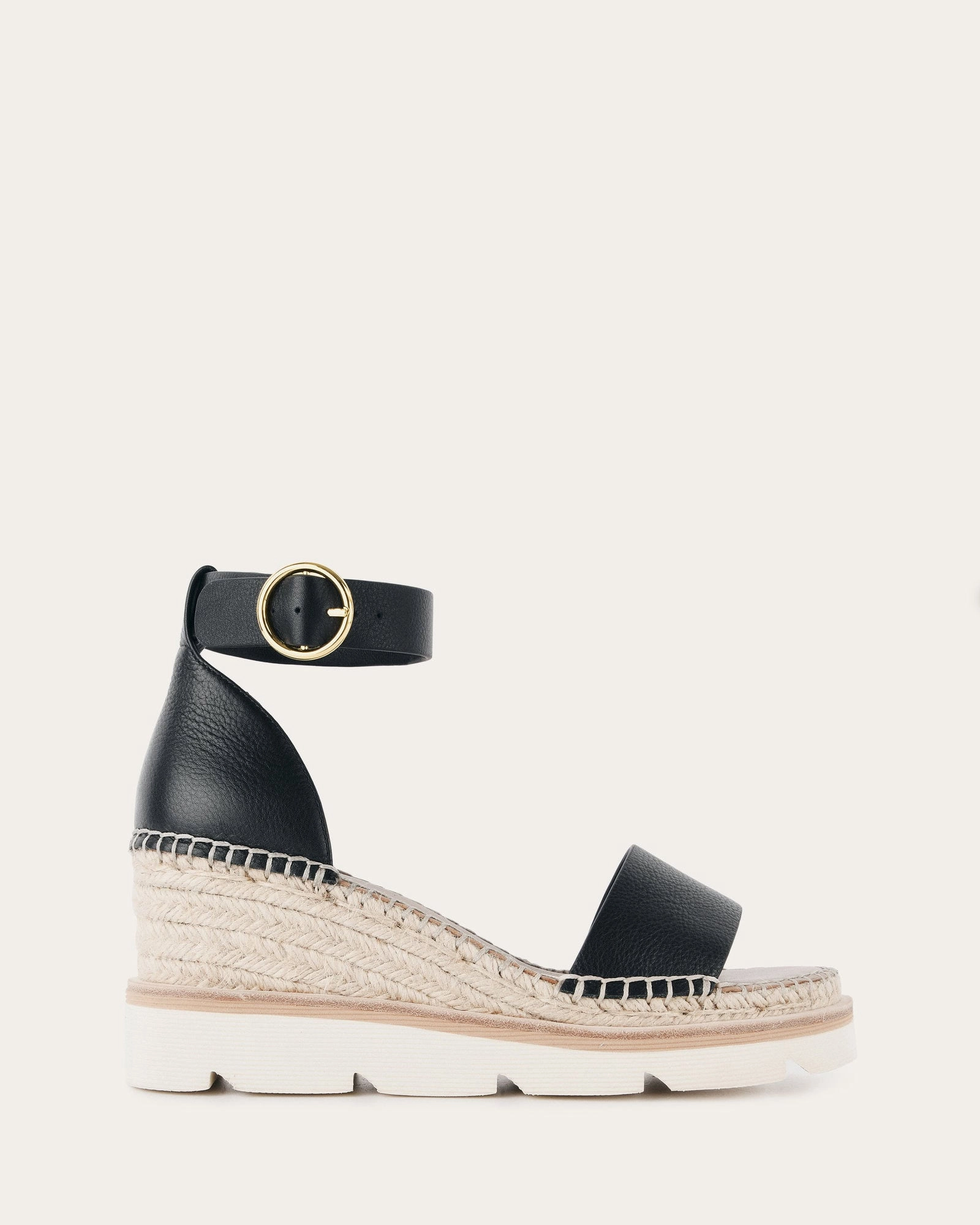 Everyday Comfort Kelly Mid Heel Wedges Black White
