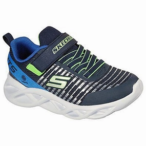 Clean Direction Skechers S-Lights Twisty Brights Navy Blue