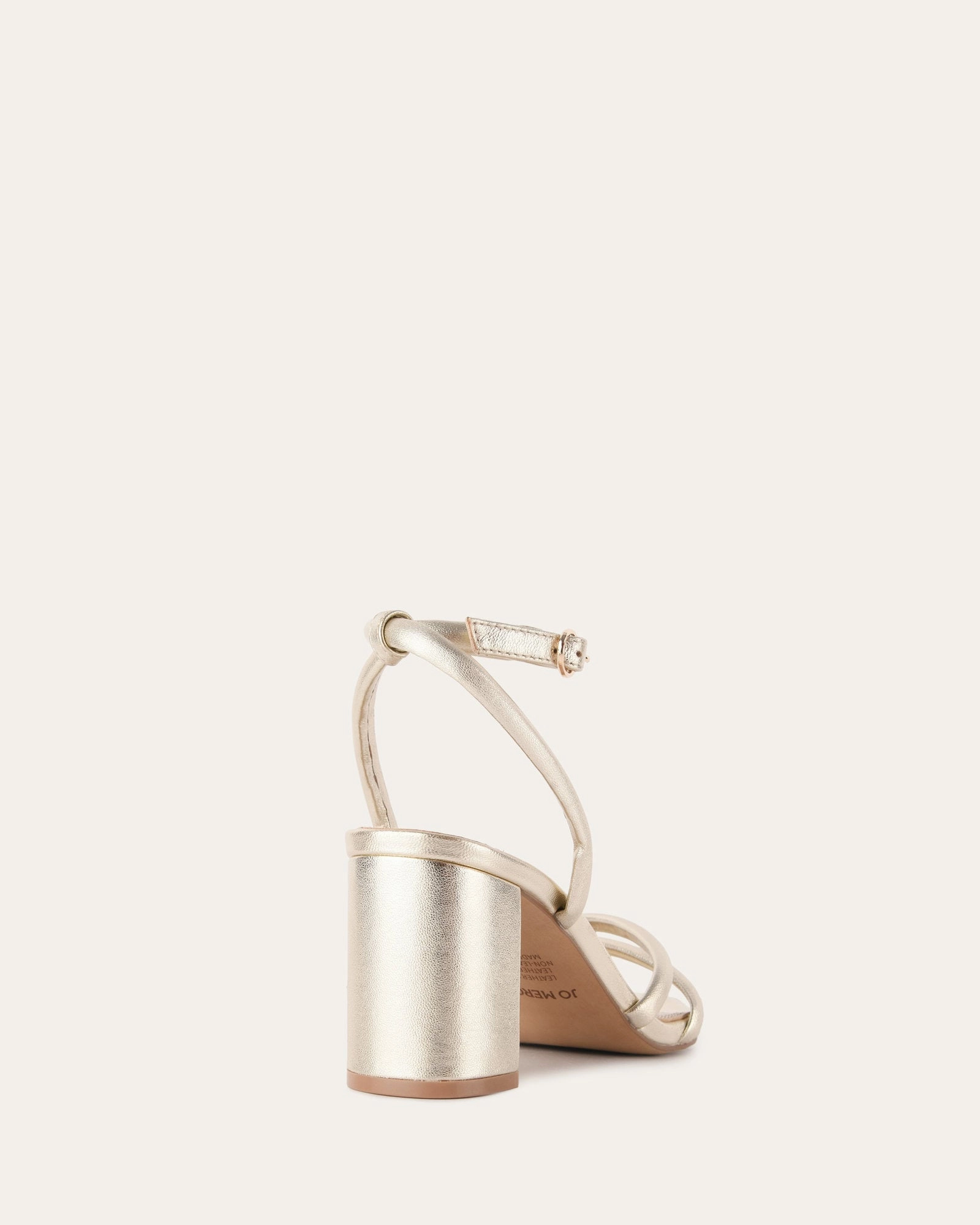 Nino High Heel Sandals Soft Gold Leather Vibe-Proof